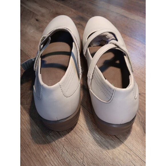 Apex Women's Janice‎  Leather  Mary Jane Shoe Flat Size 6.5 Wide Nwt - Picture 3 of 8